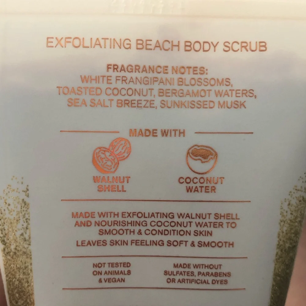 Bath & Body Works At The Beach Exfoliating Beach Body Scrub, New